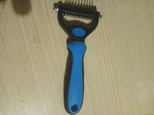 Pelo de mascota cortador de nudos perro cepillado y caída de pelo herramientas Gato del pelo del cepillo del peine de doble cara productos para mascotas