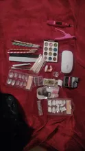 Kit de manicura profesional de acrílico, lámpara de uñas, taladro, polvo acrílico líquido, puntas de uñas brillantes, Kit de herramientas de decoración de uñas