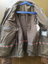 Chaqueta de cuero de vaca para hombre, abrigo de piel de vaca, grueso, de calidad, Estilo vintage, regalo, envío gratis