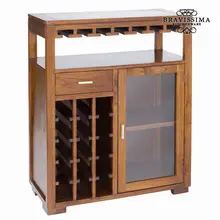 Мебельный стеллаж для бутылок из дерева Минди(110x90x40 см)-коллекция Serious Line от Bravissima kitchen