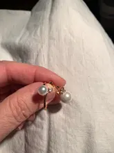 Huitan romántico anillos de perlas simuladas para las mujeres de lujo aniversario de boda accesorios anillos de compromiso para venta al por mayor