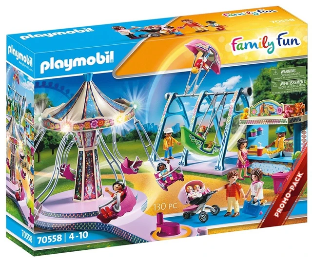 PLAYMOBIL ® 70558 grand parc d'attractions, original, clics, cadeau,  enfant, fille, jouet - AliExpress