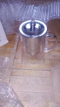 Glass Teapot Tea-Kettle INFUSER-FILTER Puer Flower Oolong Kung-Fu Heat-Resistant Stainless-Steel