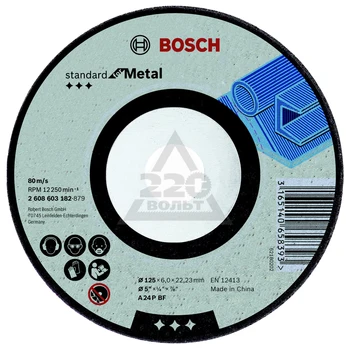 

Circle grinding BOSCH 230х6х22мм 14A