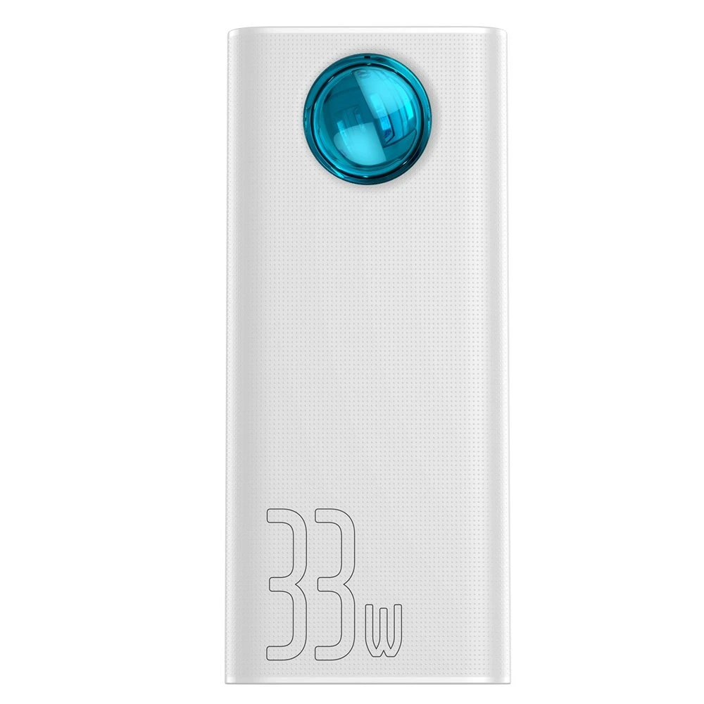 Внешний аккумулятор Baseus Amblight Quick Charge&large power digital display power bank 33W 30000mAh PPLG-02(Белый
