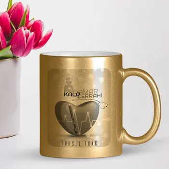 

Personalized Professional Cardiovascular Surgery Gilded Mug Cup-2
