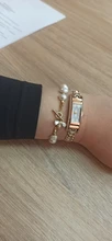 Korea hot Fashion Jewelry High-end Natural Baroque Shaped Freshwater Pearl Bracelet Micro-inlaid