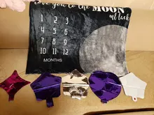 Manta de franela para bebés, fondo de flores, manta de Foto mensual para recién nacidos, estera para gatear