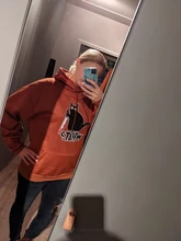 Sudadera con capucha para mujer, suéter pequeño negro con capucha de gato y cuchillo, de talla grande, sudadera estética para mujer, moda de invierno