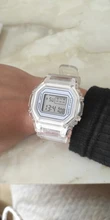 Reloj de moda para hombre y mujer, cronógrafos deportivos digitales transparentes e informales, de pulsera, de regalo para enamorados