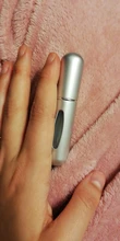 Botella de Perfume de alta calidad, 5ml, Mini PULVERIZADOR DE Metal, atomizador de Perfume de aluminio rellenable, tamaño de viaje, 1 ud.