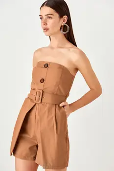 

Trendyol Arched Button Detail Jumpsuit TWOSS20TU0116