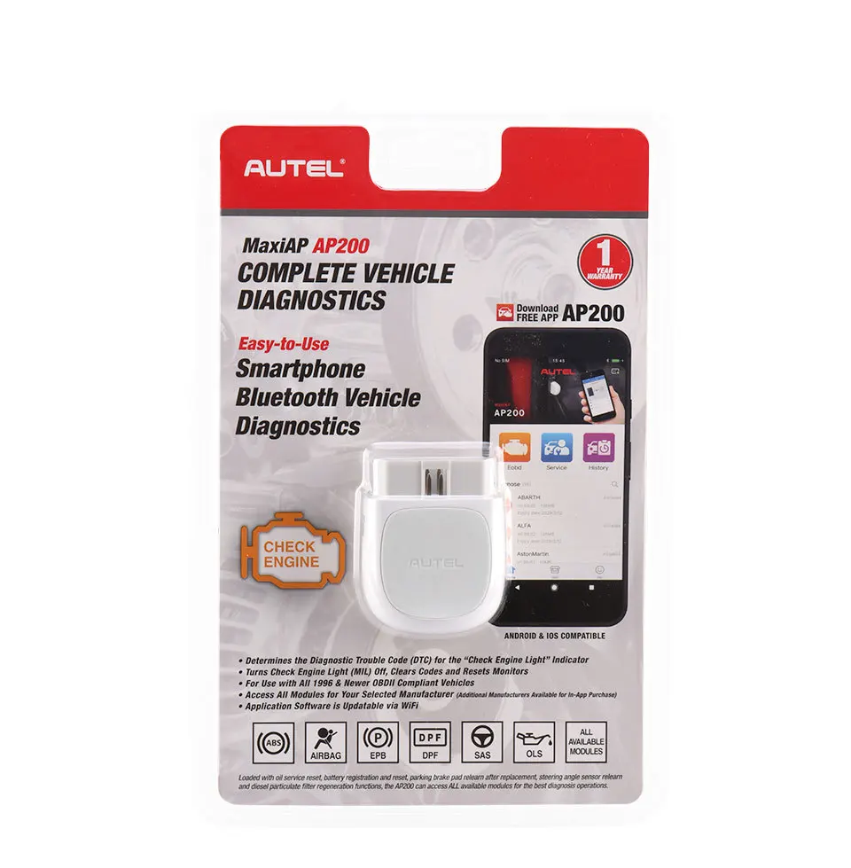 Autel MaxiAP AP200 - мультимарочный сканер | Автомобили и мотоциклы