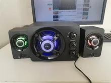 Altavoces LED para ordenador, barra de sonido envolvente para PC y TV, sistema de Audio para cine en casa, AUX, USB, combinación inalámbrica, Bluetooth, 2021