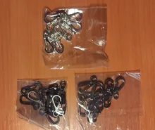 10 unids/lote carabinero Mini Camping EDC supervivencia escalada SF mosquetones de mochila llavero Paracord equipo táctico colgadores para llaves cadena