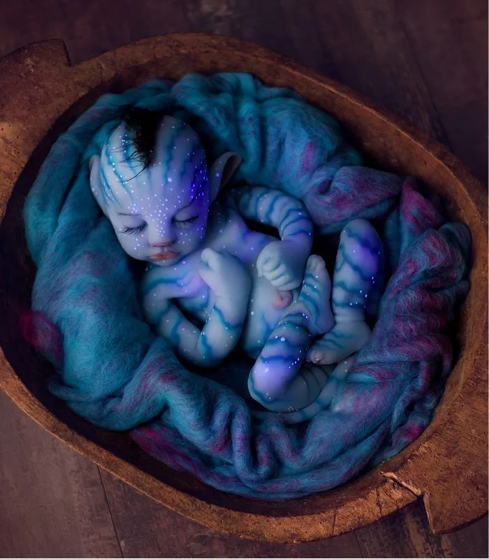 

AVATAR ASLEEP BABY Material silica simulation Doll Toy