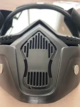 Detachable-Goggle Helmet-Mask Motorcycle-Glasses Ski-Bike Open-Face Uv-Protection 