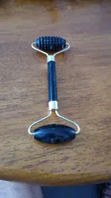 Rodillo de Jade de obsidiana, masajeador Gouache para cara, herramientas de cuidado para la piel Facial, corporal Natural, rodillos masajeadores de belleza