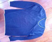 COODRONY-Jersey de algodón suave con cuello en V para hombre, Jersey informal de punto, ropa, C1001