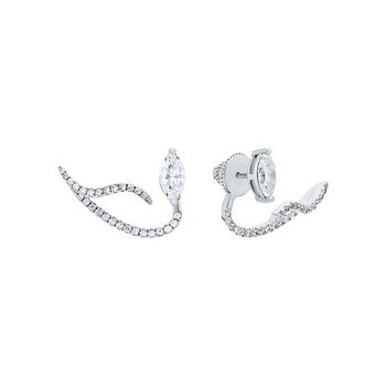 

Silver earrings with cubic zirconium sunlight sample 925