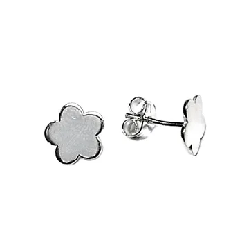 

Sterling silver earrings flower 925m 8mm. Lisa [AB6076]