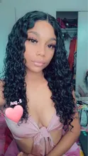 Wig Curly Human-Hair-Wigs Lace-Frontal Black Remy Women RXY for 360