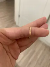 Anillo de titanio y acero fino para hombre y mujer, anillo de dedo de color dorado, rosa, moda Simple, Color plateado, 1MM