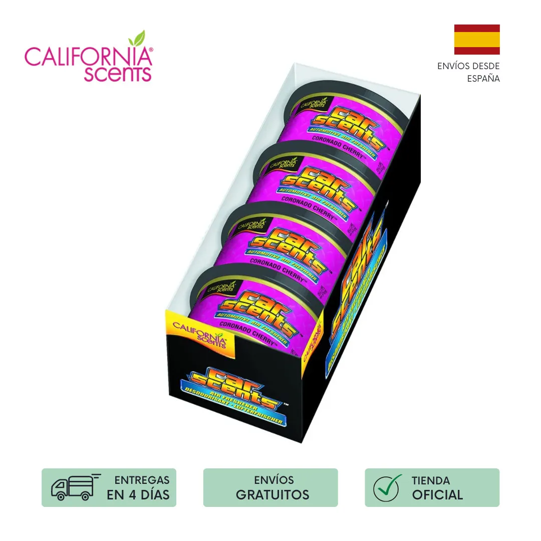 4PackCARairfreshenerslollipopsmellCherrycrownedCherry