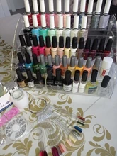 Organizador de exhibición de esmalte de uñas acrílico, 2-3-4-5-6-7 capas, manicura, cosméticos, soporte para presentación de joyería, caja de maquillaje de acrílico transparente