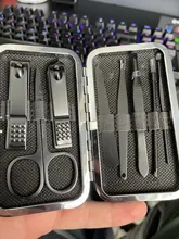 Juego de cortaúñas de acero inoxidable, tijeras profesionales, herramientas para uñas, recortador, aseo, manicura, 8 Uds.