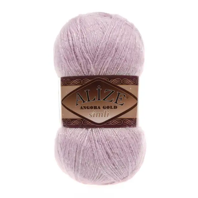 Alize Angora Gold Simli, Silvery, Knitting, Acrylic Yarn, Wool, Sweater Yarn, Crochet Yarn, Winter Yarn,n, Light Yarn, Lace 452