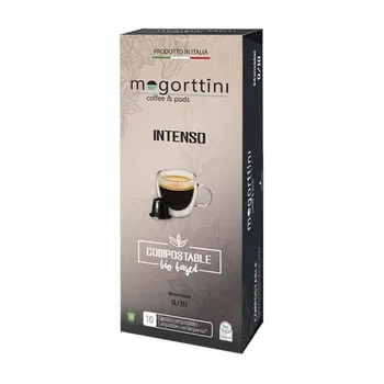 

Mogorttini intense Compostable for Nespresso®, 10 compatible coffee capsules