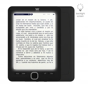 

Woxter Scriba 195 Paperlight Black-electronic book, backlit screen, Ebook, reader, Digital Library, reading EPUB
