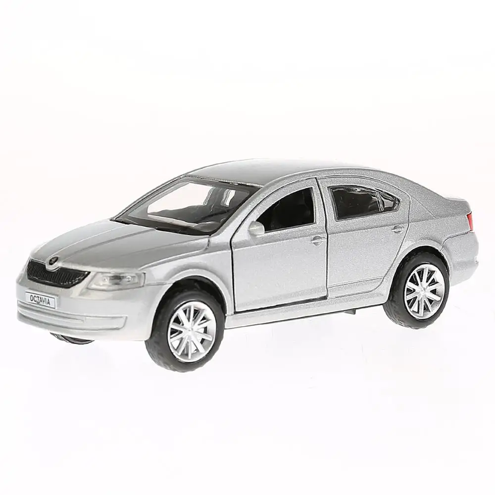 Машина металл ТЕХНОПАРК SKODA OCTAVIA 12см, открываются двери, инерционная 278449