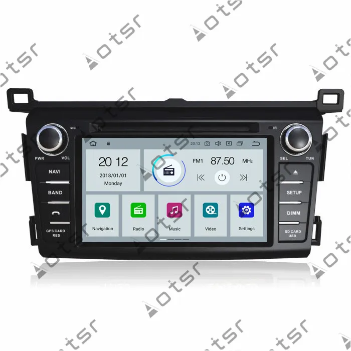 " Android 9,0 дюйм/сек, gps навигации автомобильное радио DVD проигрыватель для Toyota RAV4 2013 головное устройство мультимедиа кассетный плеер Регистраторы