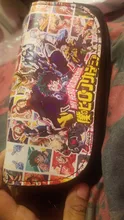 Bolsa de lápices de Anime My Hero Academia, estuche de cuero para cosméticos, maquillaje, cola de hadas, soporte de papelería de dibujos animados, estuches de lápices para estudiantes