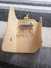 1 PC portátil de los titulares de ama de llaves llavero coche bolsa Porta llaves Unisex caso cartera cubierta de Color sólido Simple bolsa de almacenamiento