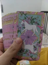 Cartas de Tarot de unicornio de cristal, guía, adivinación, Destino, Juego de mesa, 78 cartas/juegos