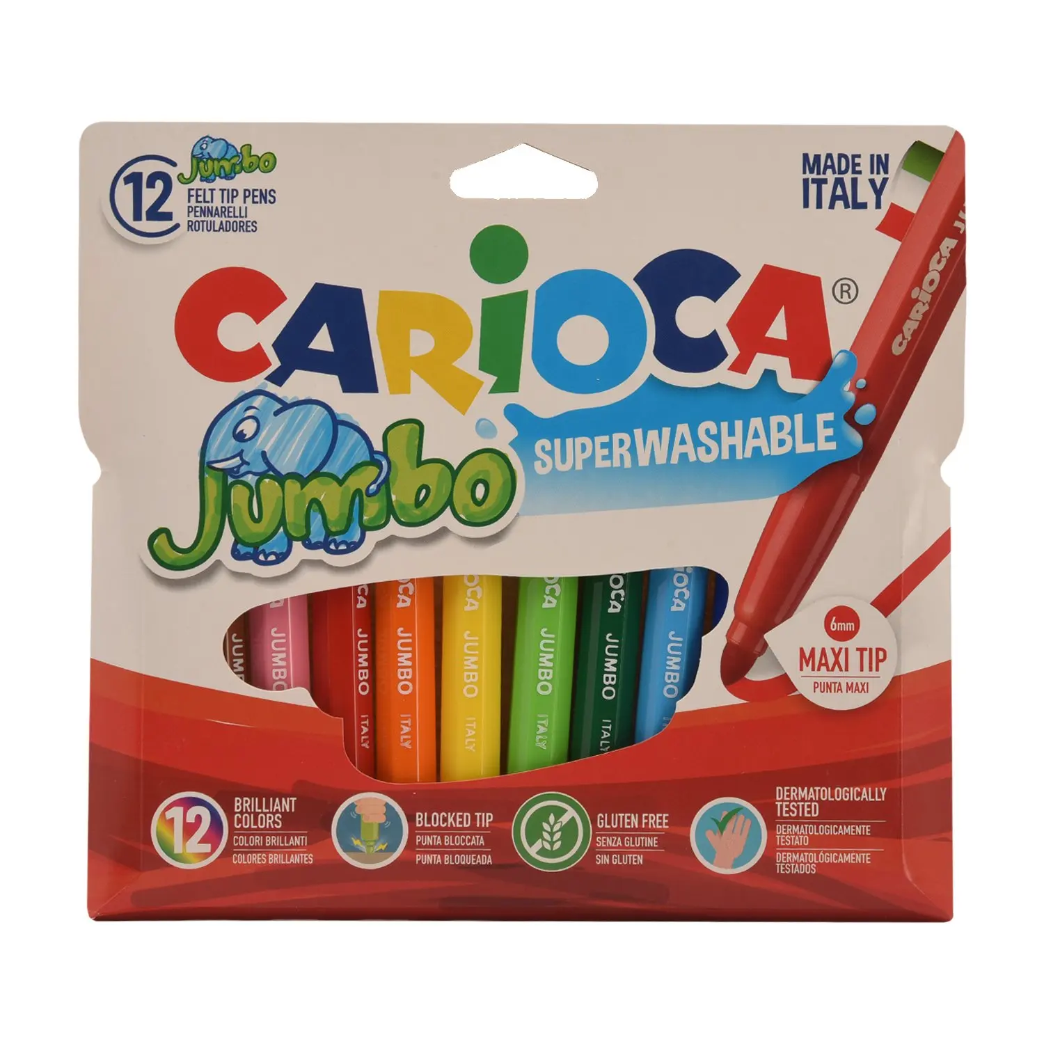 Felt tip pens Carioca hexagon 12 CVPaint Markers AliExpress