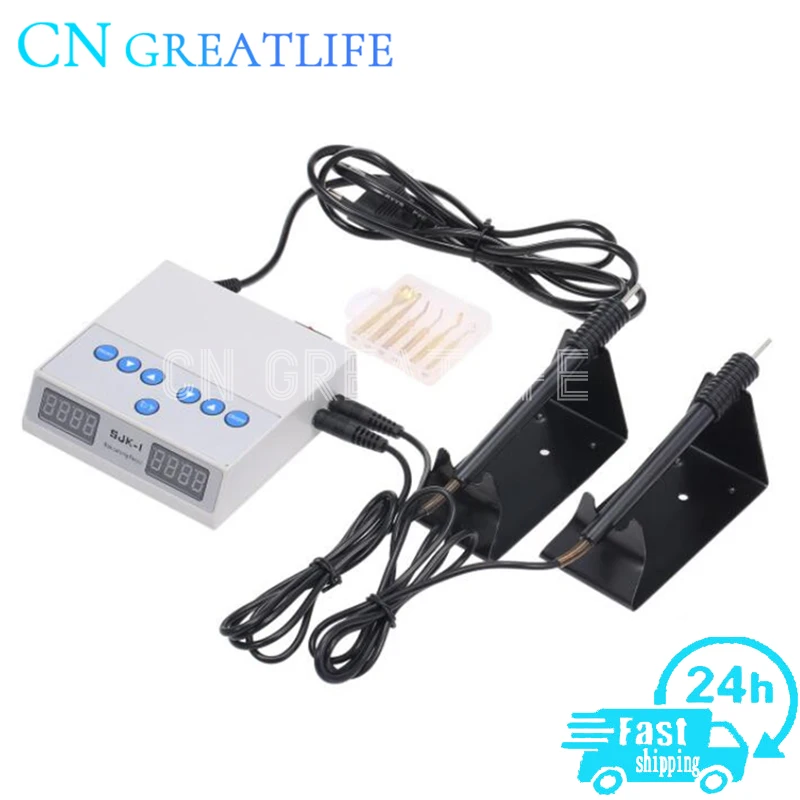 Dental Double Pen 6 Wax Tip Pot Dental Lab Instrument Dental Waxing