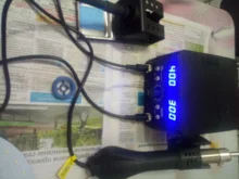 Estación de soldadura de pistola de aire caliente digital ESD, 800W, 2 en 1, 220v, para Estación de reparación SMD, actualización 8586