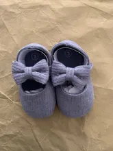 Zapatos de punto con lazo para bebé, calzado de algodón para recién nacido, primeros pasos, suela suave antideslizante, para primavera y otoño