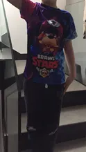 Camisetas de Shark Leon para niños y niñas, playeras de Brawlers y Star, juego de disparos, 3d, moda, Tops para niños y niñas, ropa para adolescentes