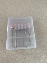 Juego de fresas para manicura, accesorios para máquina de manicura, 6 uds.