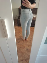 Vaqueros elásticos de cintura alta para mujer, pantalones de Vaqueros pitillo ajustados a la moda, pantalones vaqueros de cintura de plástico para levantamiento de cintura 2020