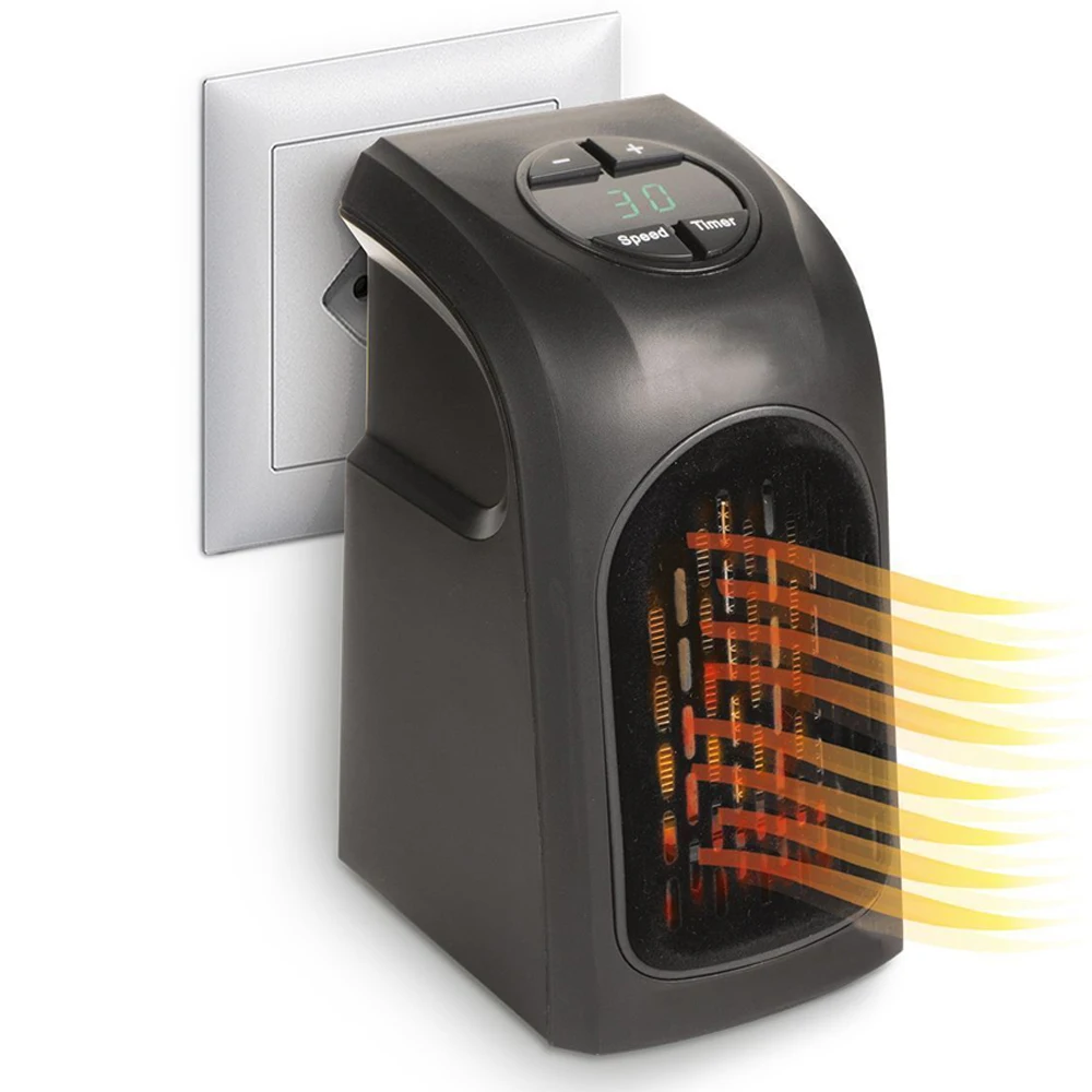 Low power electric heater 400W adjustable temperature portable bathroom