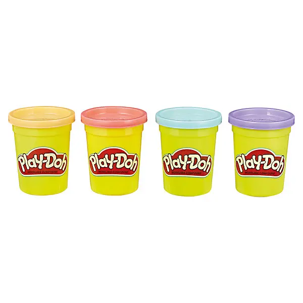 Набор пластилина Play-Doh Пастельные цвета, 4 баночки
