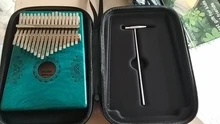 Keyboard-Instrument Mahogany Thumb-Piano Kalimba Wooden Portable African 17-Key High-Quality