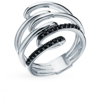 

Silver ring with cubic zirconia sunlight sample 925