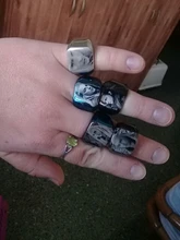 Personalizado grabado por encargo nombre anillo con foto de acero inoxidable anillos de sello para hombre foto familiar hombre de compromiso anillos de boda